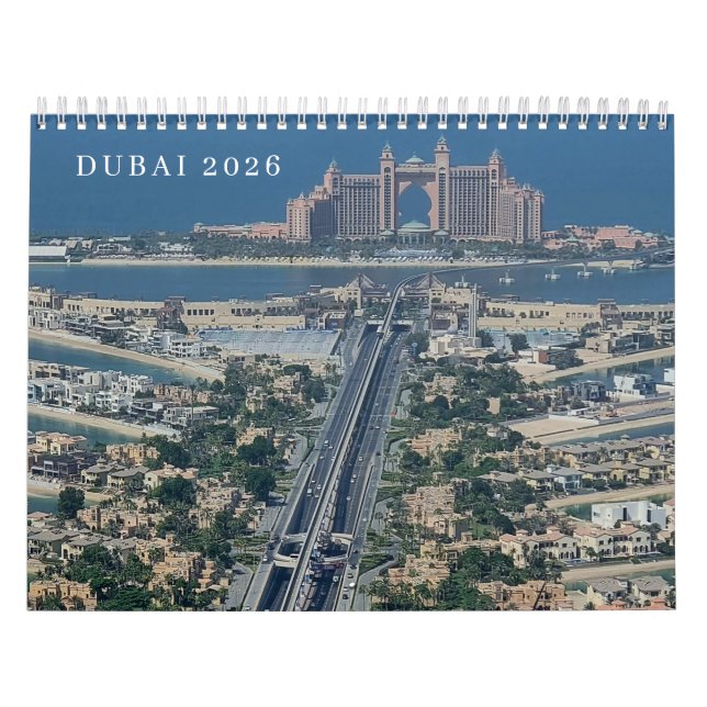 Calendário Dubai 2026 (Capa)