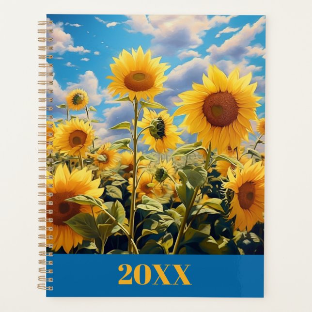 Calendário e Planejador do Sunflower 20XX (Frente)