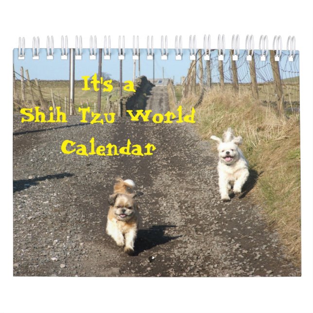 Calendário É Um Mundo Shih Tzu (Capa)