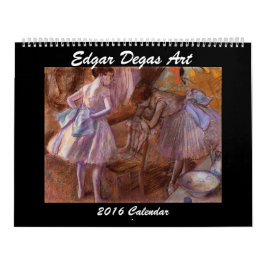 Calendário Edgar Degas Art 2016 Calendar