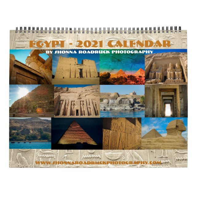 Calendário Egito Calendar 2020 por Shonna Roadruck Photograph (Verso)