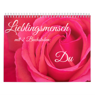 Calendário Ein ganzes Jahr Blumen für Deinen Lieblingsmensch!