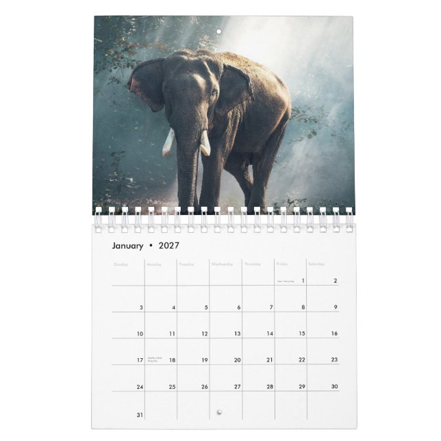 Calendário Elefante (Jan 2027)