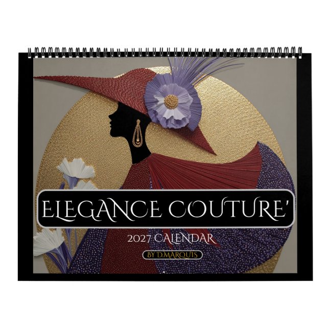 CALENDÁRIO ELEGANCE COUTURE' 2027 (Capa)