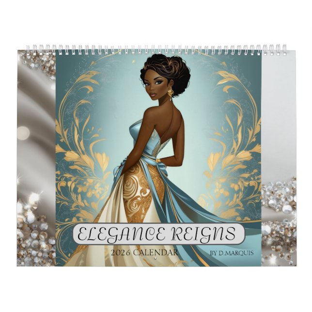 Calendário  ELEGANCE REIGNS 2026 Calendar (Capa)