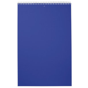 Calendário Elegância de Férias Azul Real