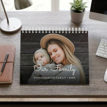 Elegante Família Script Família Fotografia Colagem