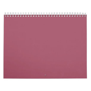 Calendário Elegante Travesseiro Rosa Empoeirado