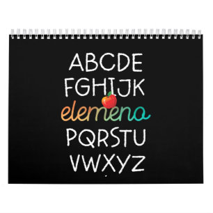 Calendário Elemeno Alphabet Preschool Kindergarten - Escola