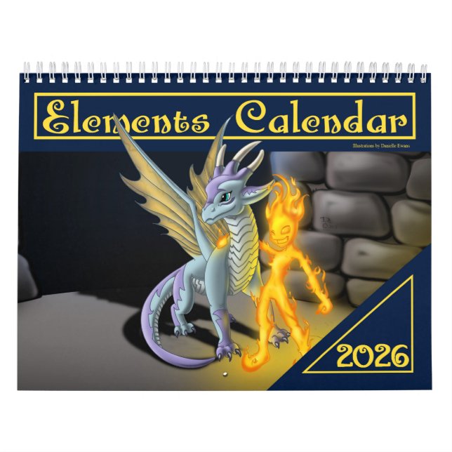 Calendário Elementos 2026 (Capa)
