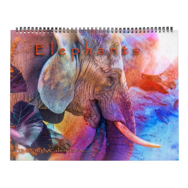 CALENDÁRIO ELEPHANTS ART #1 CALENDAR (Capa)
