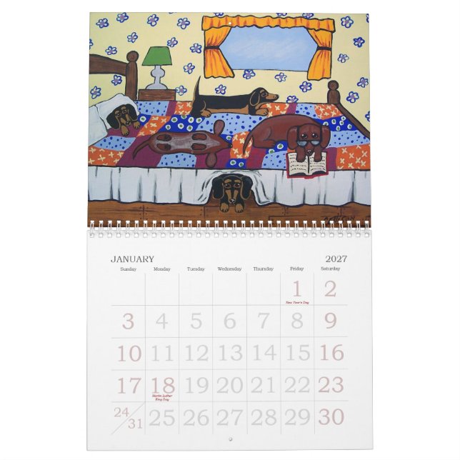 Calendário Ellison Art Calander 2024 (Jan 2027)