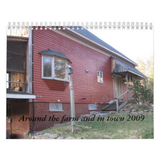 Calendário Em torno da fazenda e na cidade 2009