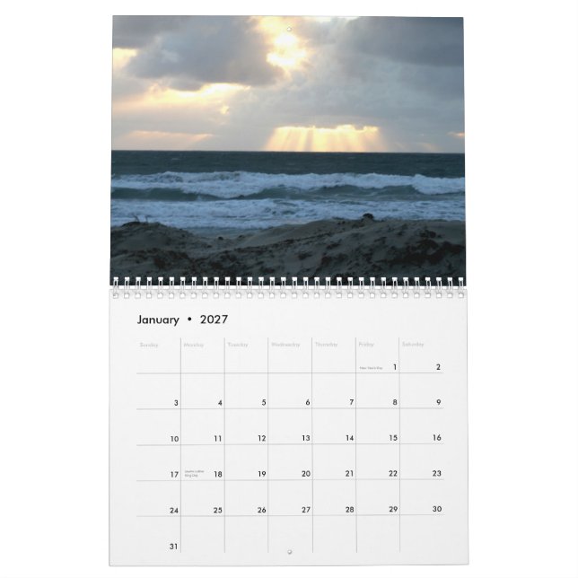 Calendário Em torno de San Diego (Jan 2027)