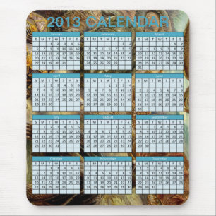 Calendário em um Mousepad
