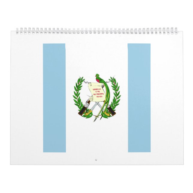 Calendário Emblema da bandeira da Guatemala (Capa)