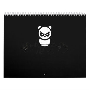 Calendário Empilhador De Urso Panda - Gym Premium