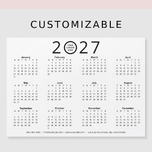 Calendário Empresarial com Logotipo Personalizado 