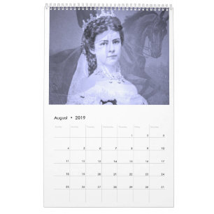 Calendário Empress Elisabeth of Austria - Sisi