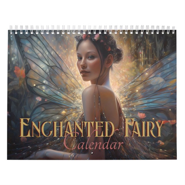 Calendário Encantada Fada Fantasy Fae Mulheres 2024 (Capa)