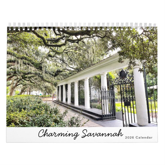 Calendário Encantador de Savannah 2026 (Capa)