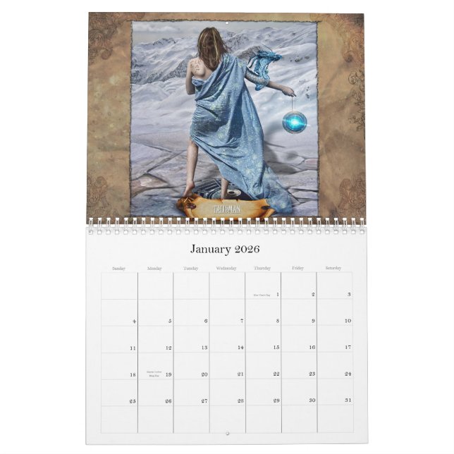 Calendário Enchanted 2011 do mapa (Jan 2026)