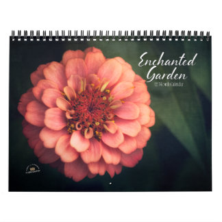 Calendário Enchanted Garden 12-Month Calendar