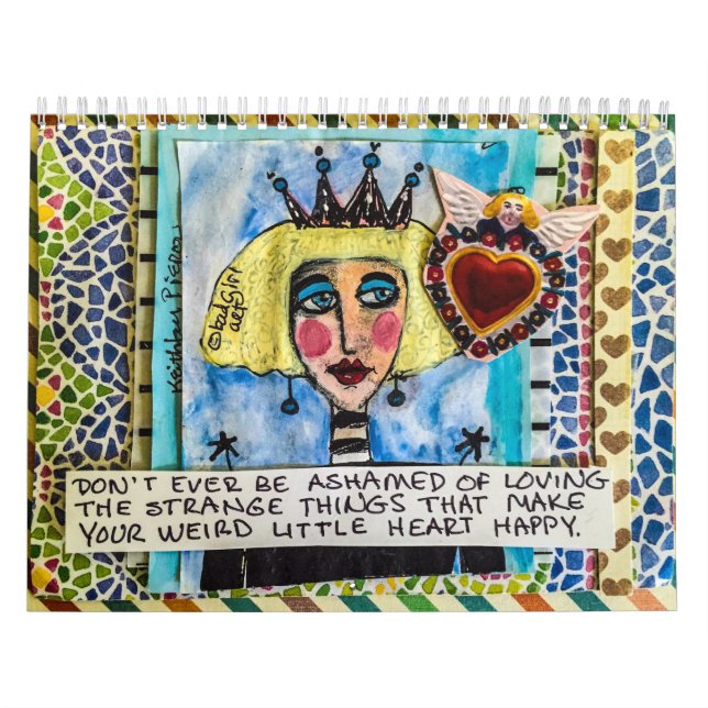 calendário ENCHIDO COM A ARTE MÁ da MENINA (Capa)