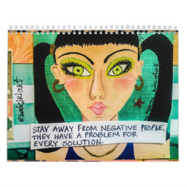 calendário ENCHIDO COM A ARTE MÁ da MENINA