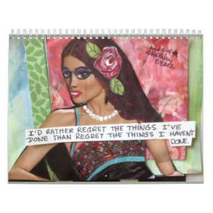 CALENDÁRIO ENCHIDO COM A ARTE MÁ DA MENINA