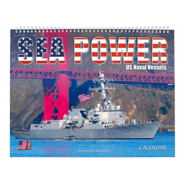 Calendário ENERGIA MARÍTIMA - Navios Navais dos EUA (Capa)