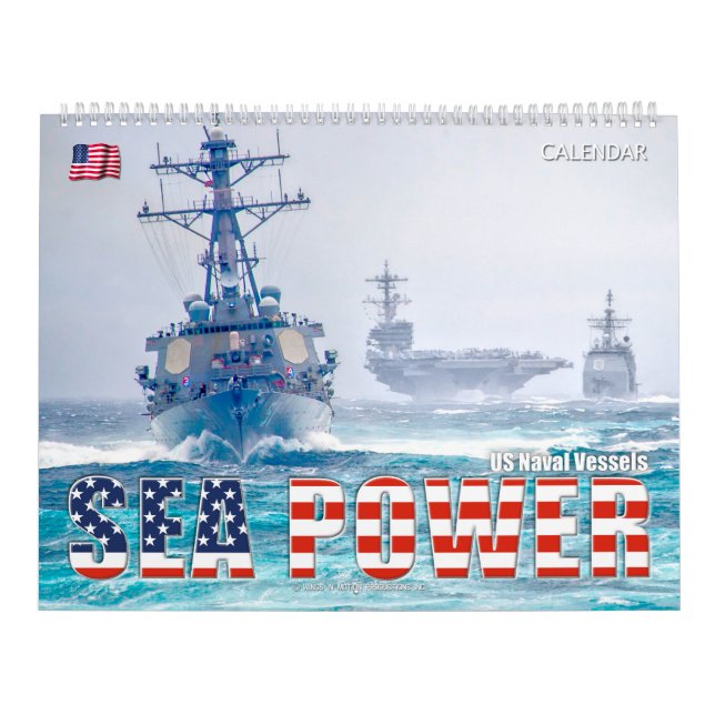 Calendário ENERGIA MARÍTIMA - Navios Navais dos EUA (Capa)