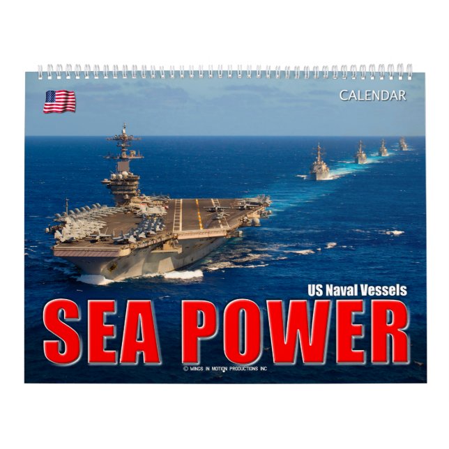 Calendário ENERGIA MARÍTIMA - Navios Navais dos EUA (Capa)