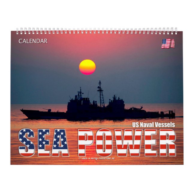 Calendário ENERGIA MARÍTIMA - Navios Navais dos EUA (Capa)