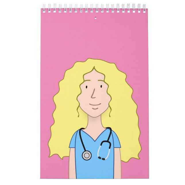 Calendário Enfermeira Loira (Capa)