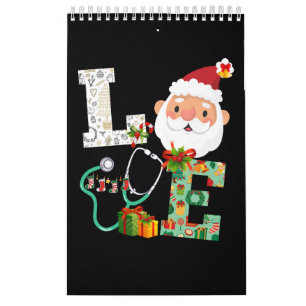 Calendário Enfermeiro Enfeites de natal do estetoscópio Decor
