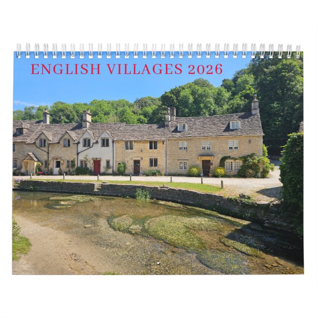 Calendário English villages 2026 calendar (Capa)