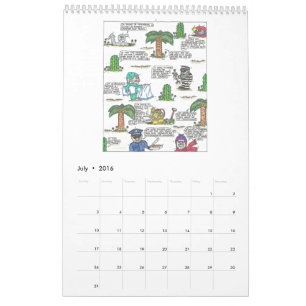 Calendário engraçado 2016 das citações