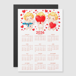 Calendário engraçado de anjos de desenho animado 2