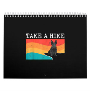 Calendário Engraçado Levar Um Hike Escocês Terrier Graphic 