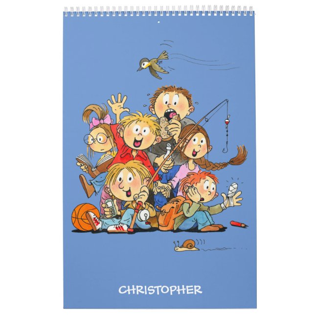 Calendário Engraçado Para Crianças Personalizadas  (Capa)
