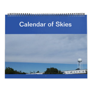 Calendário ensolarado da foto do Daze dos céus