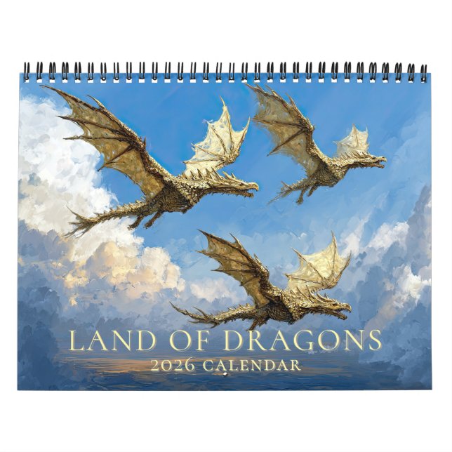 Calendário Epic Dragon Art Fantasy Calendar (Capa)