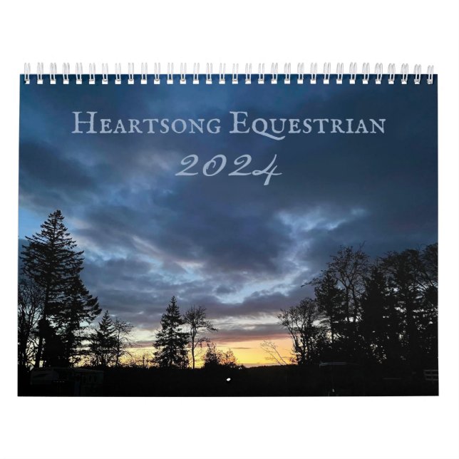 Calendário Equestre Heartsong 2024 (Capa)