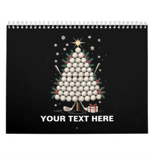 Calendário Equipamento de Família de Árvore de Natal de Golfe