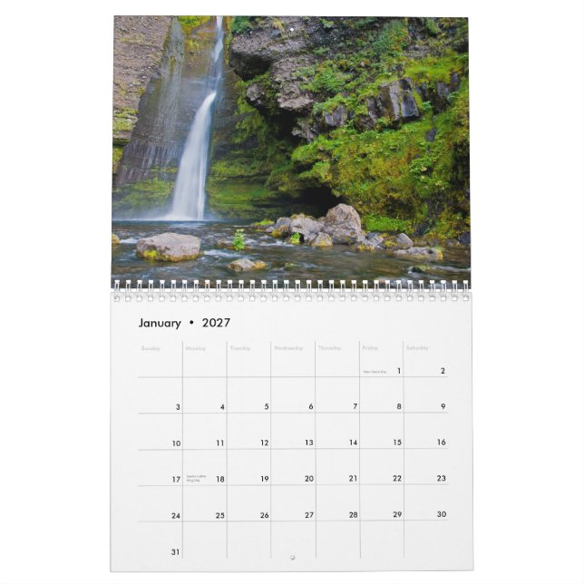 Calendário Escandinávia 2012 (Jan 2027)