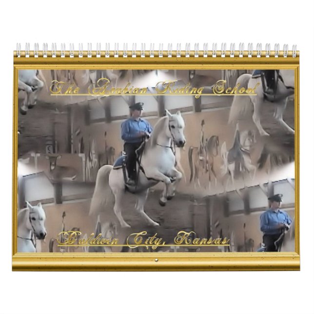 Calendário Escola de equitação árabe (Capa)