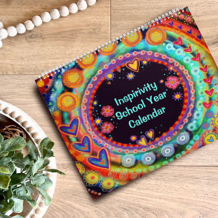 Calendário Escola de Inspiração animada e alegre