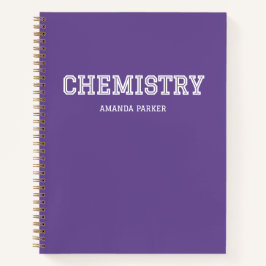 Calendário Escolar de Química Personalizado Roxo
