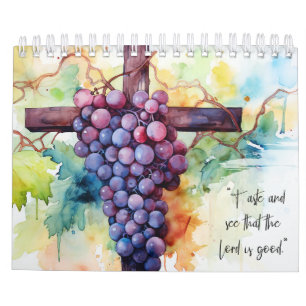 Calendário Escrituras de bíblia de motivação positiva